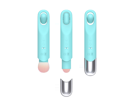 IPX6 Waterproof  Quiet Discreet Vibrator Rotatable Bullet Makeup Brush Vibrator DF948