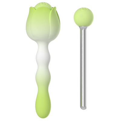 Powerful Motor Mini Rose Vibrator IPX7 Waterproof Wand Vibrator 58g DF1021-1