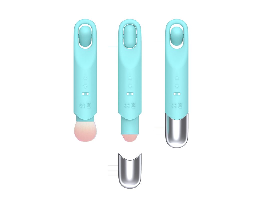 IPX6 Waterproof  Quiet Discreet Vibrator Rotatable Bullet Makeup Brush Vibrator DF948
