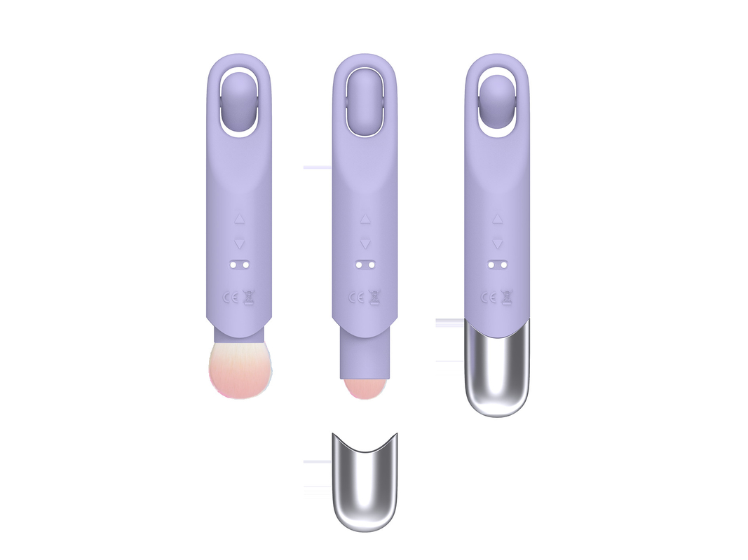 IPX6 Waterproof  Quiet Discreet Vibrator Rotatable Bullet Makeup Brush Vibrator DF948