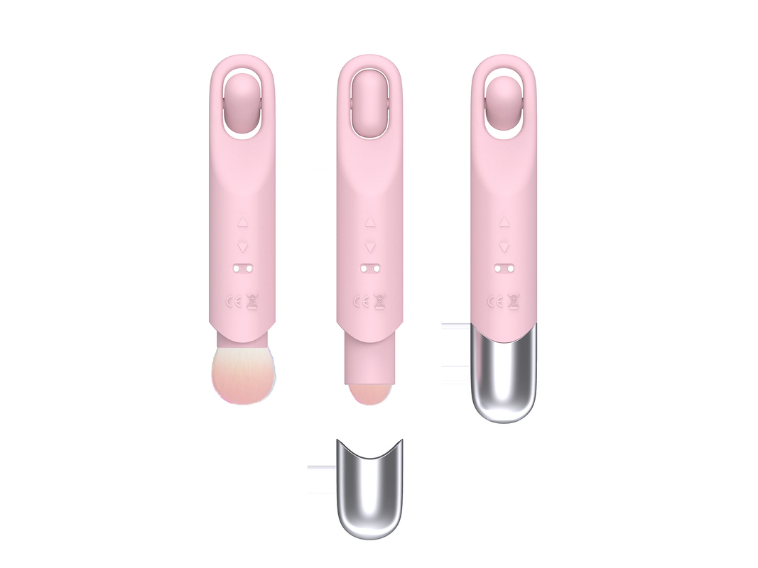 IPX6 Waterproof  Quiet Discreet Vibrator Rotatable Bullet Makeup Brush Vibrator DF948