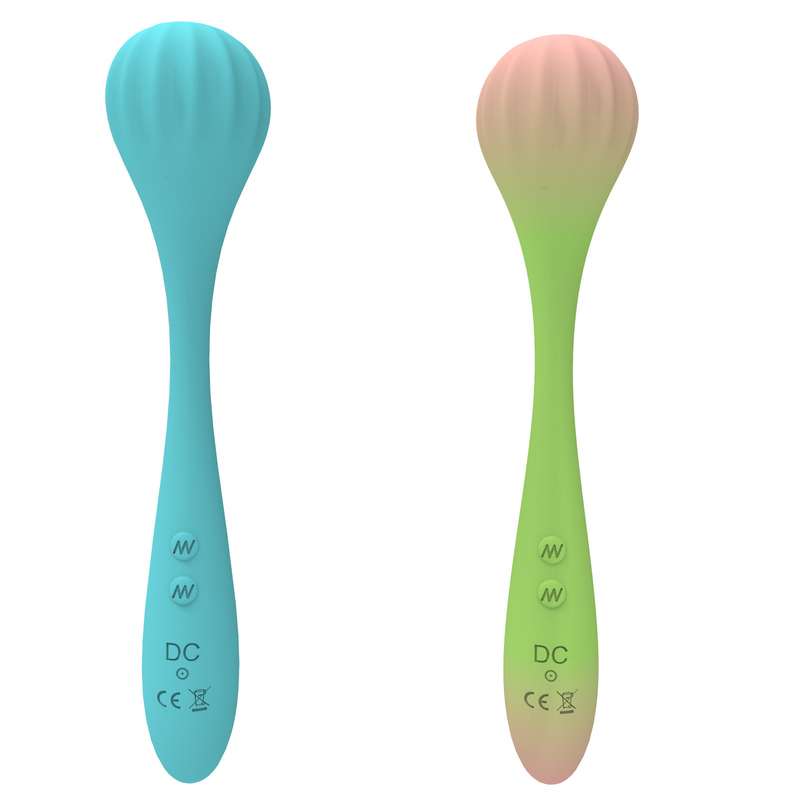 Rubber Fully Coated Double Ended Vibrator Body Wand Vibrator DF1032