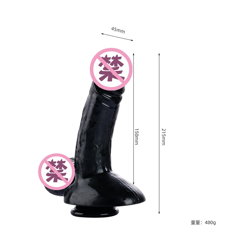 TPE Crystal Dildo Realistic Dildo With Balls Easy Cleaning DF010 DF016 DF006 DF017