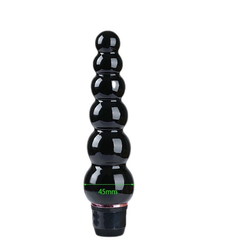 Single Frequency Vibration Silicone Anal Beads Vibrator Battery Powered DF060
