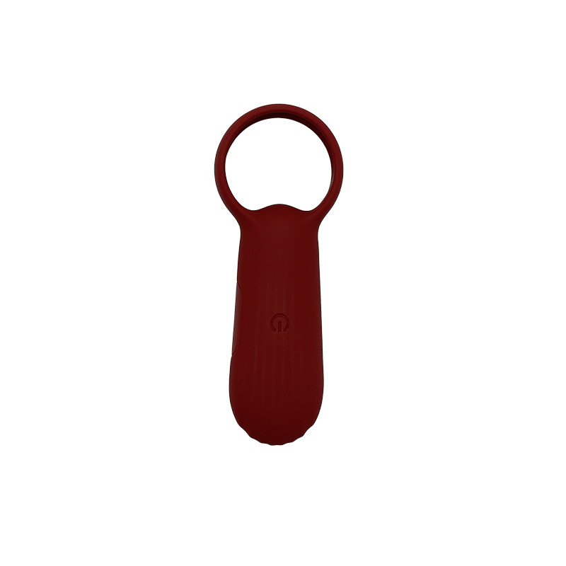 IPX6 Waterproof  Vibrating Silicone Cock Ring For Males CHT308