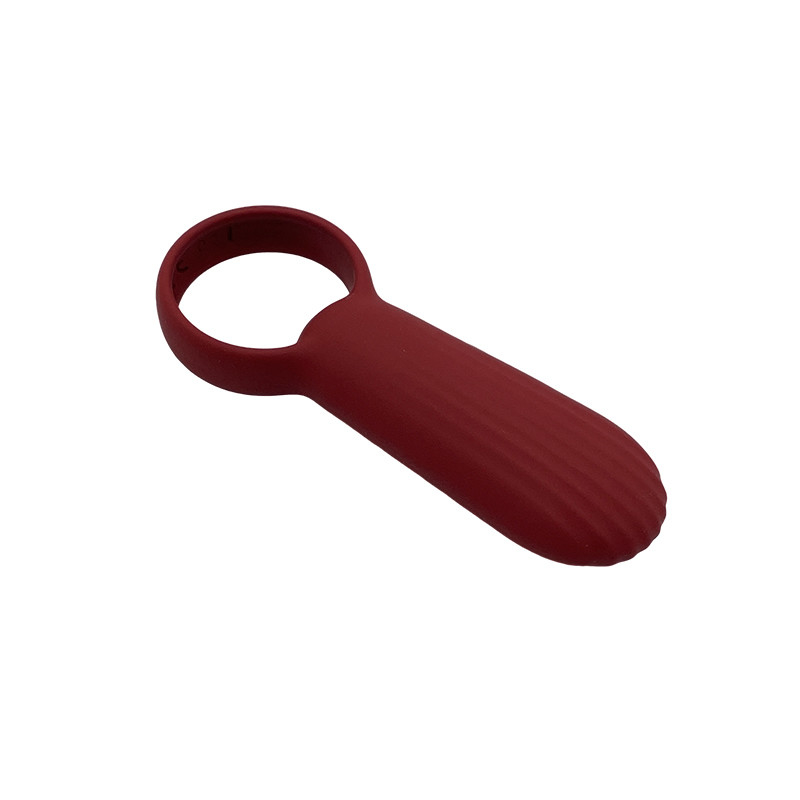 IPX6 Waterproof  Vibrating Silicone Cock Ring For Males CHT308