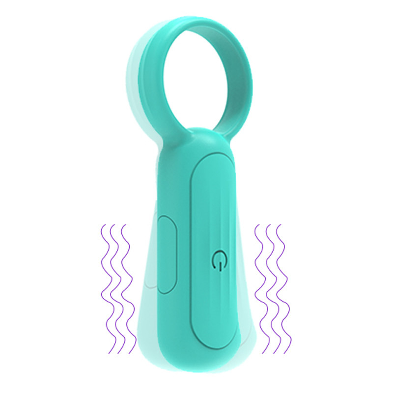 Dingfoo Soft Male Cock Ring Vibrator Battery Powered Low Noise Level DF058