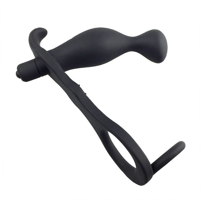 Button Battery Powered Vibrating Silicone Prostate Massager Deep Sensation BG017