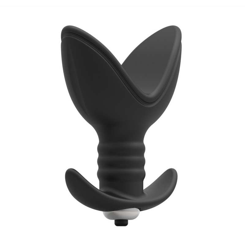Dingfoo Black Color V Shaped Silicone Anal Plug Expander Easy Cleaning  DF751