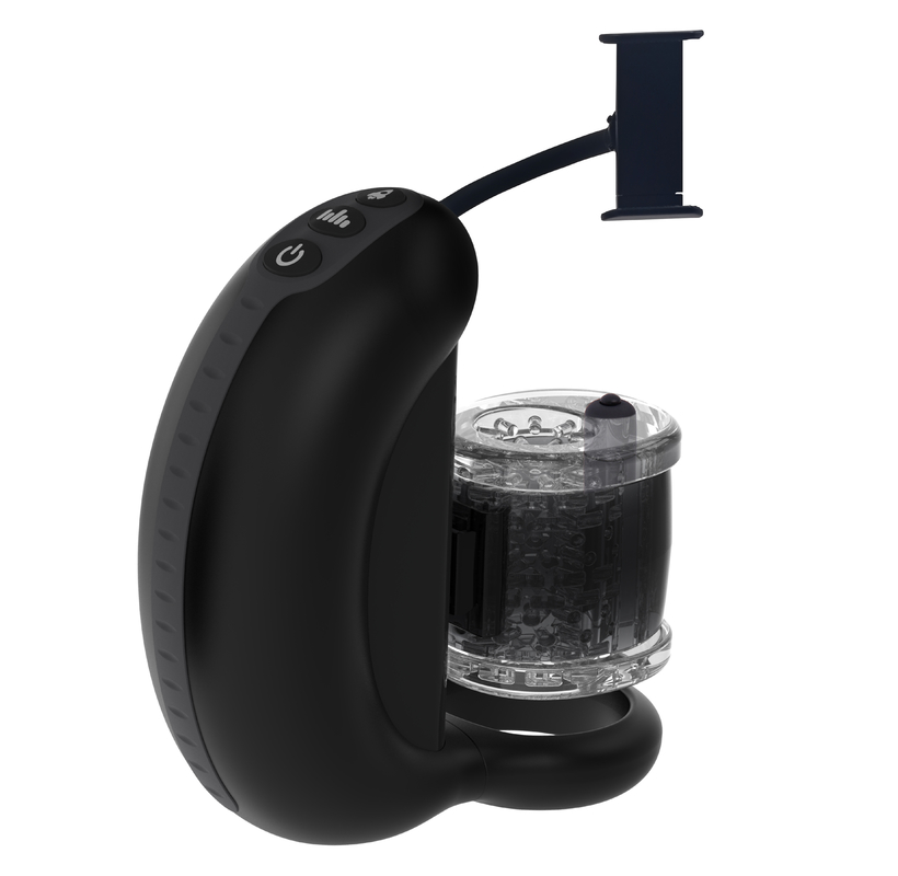USB-C Charging Black Rocket Masturbator Sex Toy IPX4 Waterproof CM803