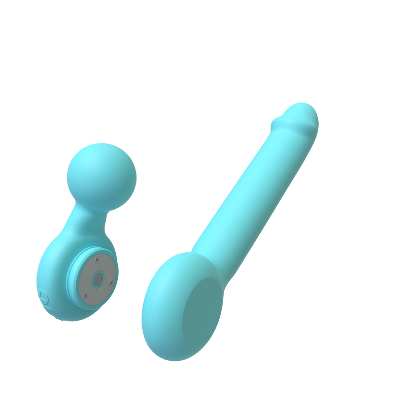 DC Charging Magnetic 2-in-1 Detachable Wriggling Vibrator DF1013